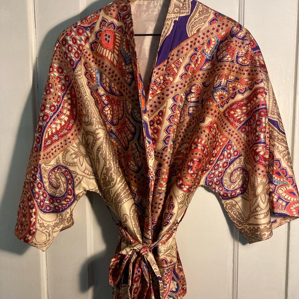 Paisley Print Boho Women's Kimono